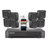 Kit Seguridad Hikvision Dvr + 4 Cámaras Audio + Conectores
