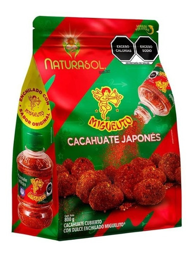 Cacahuate Japonés Enchilado Miguelito Naturasol 800g