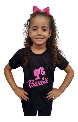 Camiseta Camisa Boneca Barbie Filme Monte Seu Kit Familia