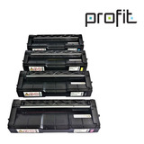 Kit Toner Compativel Ricoh Mc250fw Mc250 C250 Pc301 04 Cores