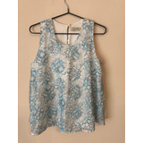 Blusa Jazmin Chebar Talle 3 (44) De Organza - Marianlomas