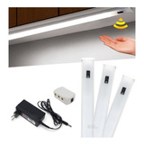 Kit 3 Fita Led 50cm Iluminação Lustre Móvel Cozinha C Sensor Cor Da Luz Branco-frio Tensão De Operação 12v 110v/220v