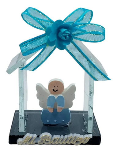 20 Pzs Recuerdo Mini Casita De Cristal Bautizo Decorada