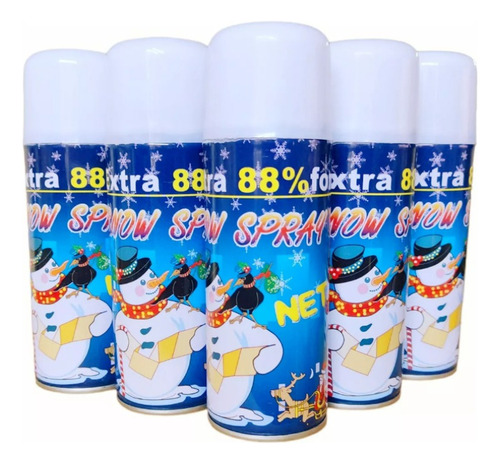 Spray Nieve Artificial Juego  Deconavidad 250ml Espuma Nieve
