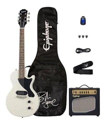 EpiPhone Billie Joe Armstrong, Les Paul Junior Player Pack Material Del Diapasón Maple Orientación De La Mano Diestro