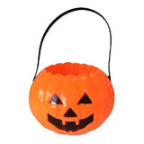 Calabaza Halloween X 5 Caramelera Golosinas Plastica 