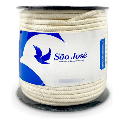 Cordão Trançado São José 100% Algodão 5mm 50m Bege Artesanato | MercadoLivre
