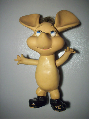 Antiguo Muñeco De Goma Del Topo Gigio