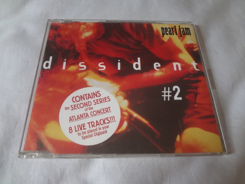 Cd Single Pearl Jam Dissident #2 Ao Vivo Importado Eua