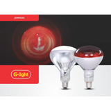 Lampada R125 Infravermelho 150w 220v E27 G-light Cor Da Luz Vermelho