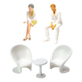 #(5.17) 5x Modelo De Figura De Silla De Mesa Pintada A Mano