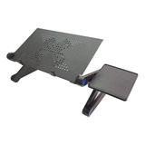 Suporte De Cama C/ Mousepad Para Notebook Com Cooler Yl801 Cor Preto