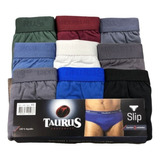 9 Cuecas Slip G1/g2/g3/g4/g5/g6 Elástico Personalizad Taurus