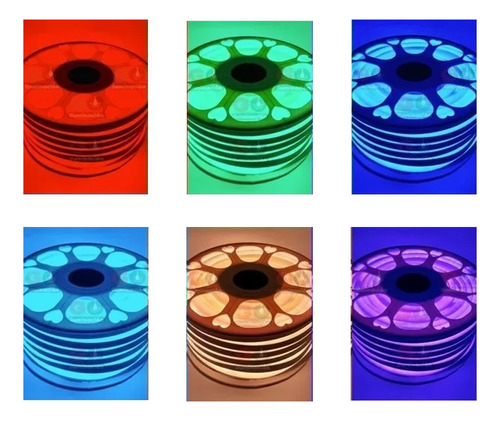 Manguera Led Flex Rgb Neón De 25 Mts C/ Control Inalámbrico