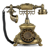 Dyna-living Vintage Telephone Antique Phone Rotary Old Fa...