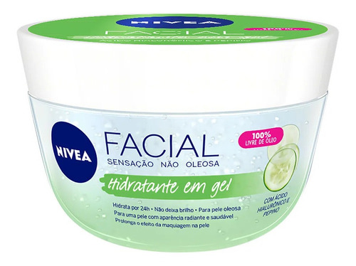 Creme Facial Nivea Gel Fresh Pepino 100g