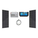 Kit Solar. 2paneles 100w/1 Batería 100ah/reg 20ah