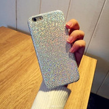 Case Glitter Puntos Para iPhone Tornasol Brillos Dama Mujer