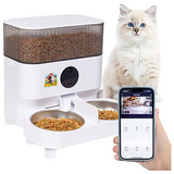 Dispensador Automático De Comida Para Gatos, Con Cámara Inte