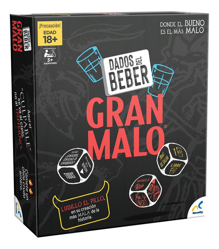 Juego De Mesa Dados Del Beber Gran Malo