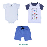 Kit Roupa Infantil 7 Peças Bebê Menino Atacado