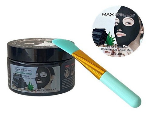 Set Mascarilla Facial Extrae Putos Negro Cara Y Aplicador