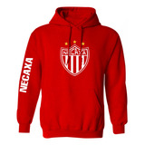 Sudadera Roja Modelo Club Necaxa Liga Mx Estampado En Vinil