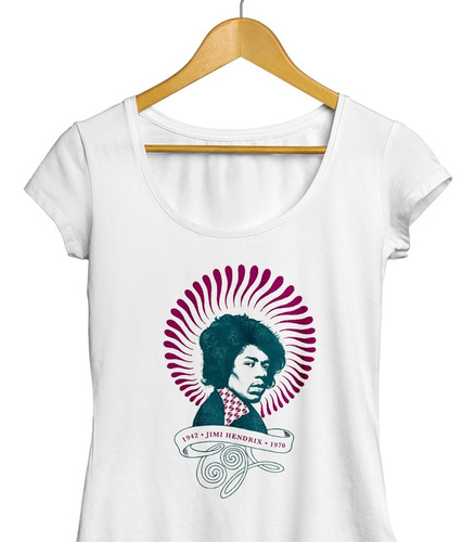 Remera Jimi Hendrix Retro Rock Diseño Único