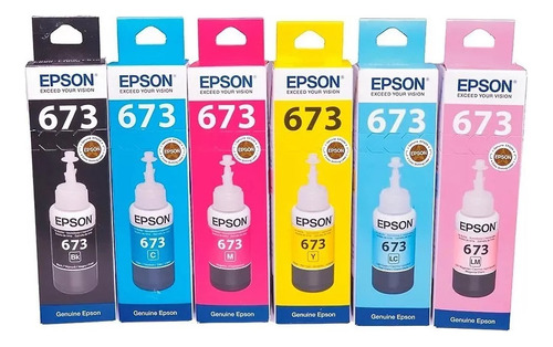 Tinta Epson Combo L800 T673120 220 320 420 520 620 Original