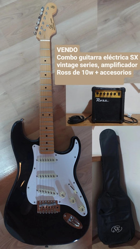 Combo Guitarra Eléctrica Sx Vintage Series Negro