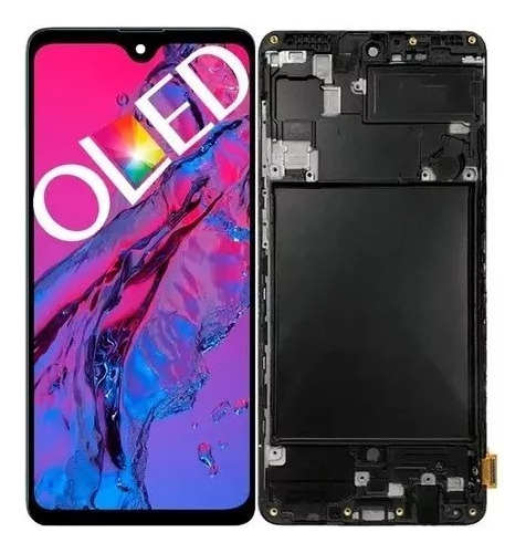 Tela Frontal Compatível Galaxy A71 A715 A715f Ori Oled C Aro