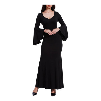 Luyana Vestido De Halloween Disfraz Mujer Morticia Cosplay B