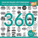 360 Plantilla Frases Vinilo Sublimacion Tazas Remera Frascos