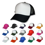 25 Gorras Lisas De Malla Esponja Trucker Camionero P Sublima