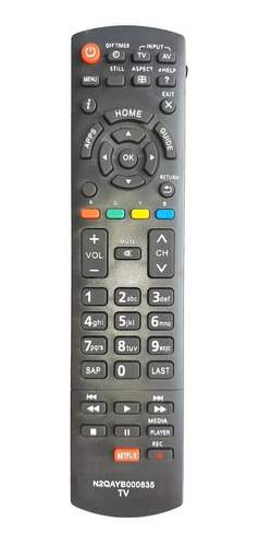 Control Remoto Tv Panasonic Smart Netflix 835+ Forro + Pilas