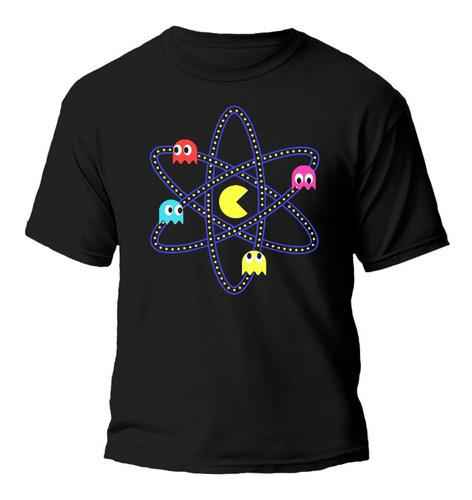 Remera Atomo Pac-man 100% Algodón Premium