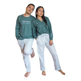 Pijama Familiar Para Pareja, Hombre Y Mujer Alta Calidad