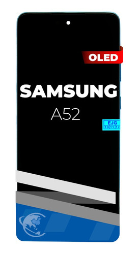 Display Compatible Con  Samsung A52 , A525 Oled Marco Azul