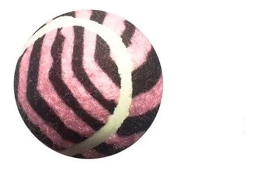 Pelota Tipo Tenis Rosa Bebe Animal Print  Mascotas