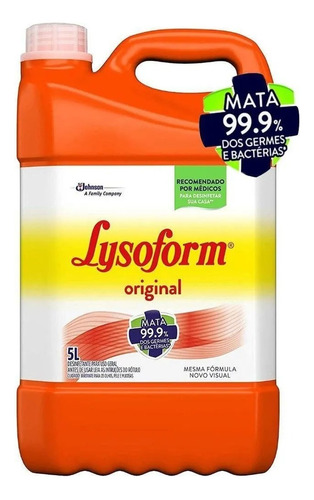 Desinfetante Lysoform Liquido Galão 5 Litros Bactericida