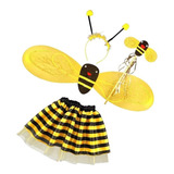 Set 4pcs Disfraz De Abeja Niñas Niños Diadema Varita