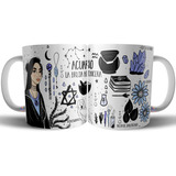 Taza Cerámica Bruja Zodiaco Signo Acuario Astrologia Tarot 