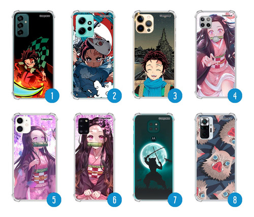 Capa Capinha Case Kimetsu No Yaiba Pers. Escolha O Modelo