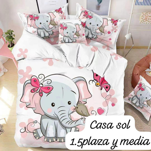 Cubrecama Verano Coleccion Quilt Cobertor 1.5 Plaza Y Media