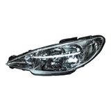 1- Faro Denlantero Izquierdo Liso Peugeot 206 2001/2009 Tyc