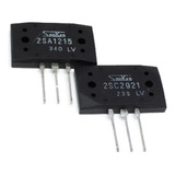 Set Transistores De Potencia 2sa1215 + 2sc2921 Sanken 2 Pz