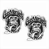 Gas Monkey Garage (2 Piezas) Stickers / Calcas / Pegatinas