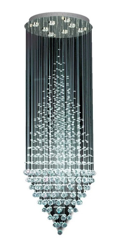 Plafon Moderno Caireles Cristal Colgante Trompo + 8 Gu10 Led