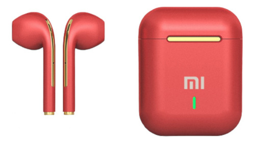 Fone De Ouvido In-ear Gamer Sem Fio Xiaomi Mi J18 J18 Vermelho