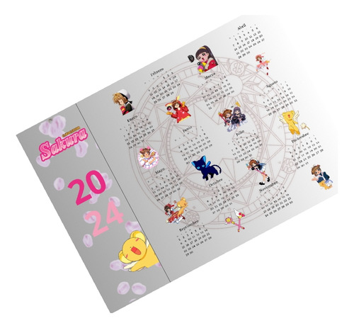 Sakura Card Captor Calendario 2024 Para Imprimir En Pdf